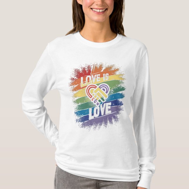 Camiseta El amor es el amor, el orgullo (Anverso)