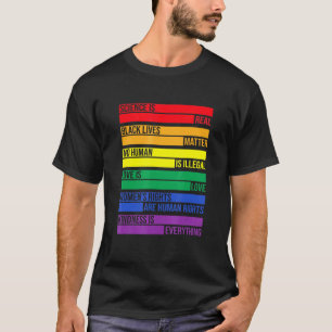 Camiseta El Amor Es El Amor La Ciencia Es Real - Rainbow Lg