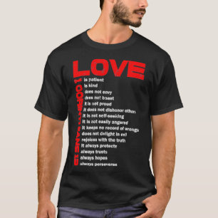 Camiseta El amor es el paciente 1 Corinthians