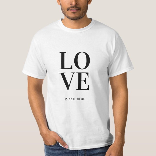 Camiseta El amor es hermoso (Anverso)