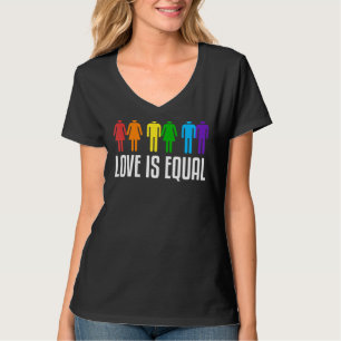 Camiseta El amor es igual al orgullo homosexual de las lesb