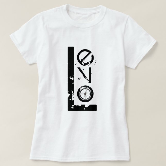 Camiseta El amor es la brújula v1.0 (Diseño del anverso)