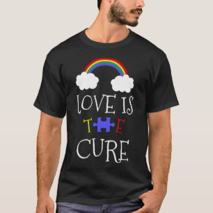 Camiseta El Amor Es La Cura Autismo La Conciencia Relajada 