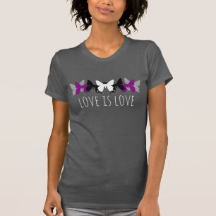 Camiseta El amor es la mariposa asexual