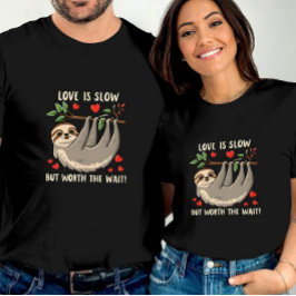 Camiseta El amor es lento, pero vale la pena esperar la put