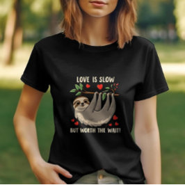 Camiseta El amor es lento, pero vale la pena esperar la put