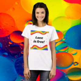 Camiseta El amor es libre: Rainbow Pride Tee