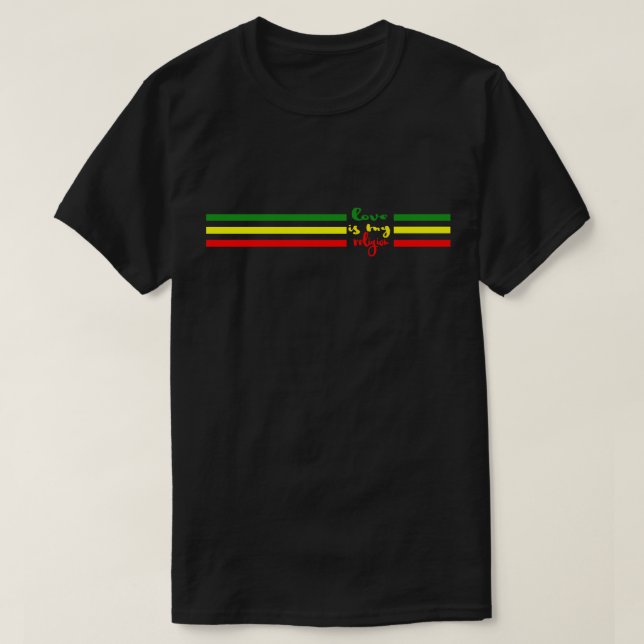 Camiseta El amor es mi religión (Diseño del anverso)