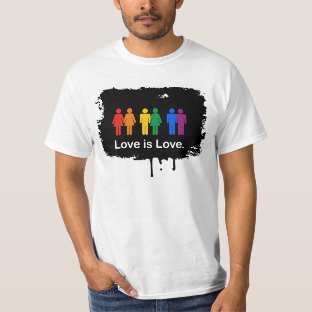 CAMISETA EL AMOR ES NEGRO DEL AMOR (Anverso)