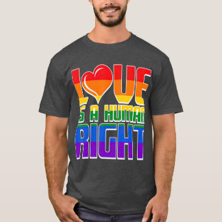 Camiseta El Amor Es Un Apoyo Al Orgullo Gay De Derechos Hum