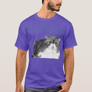 Camiseta El amor es un gato exótico de Shorthair