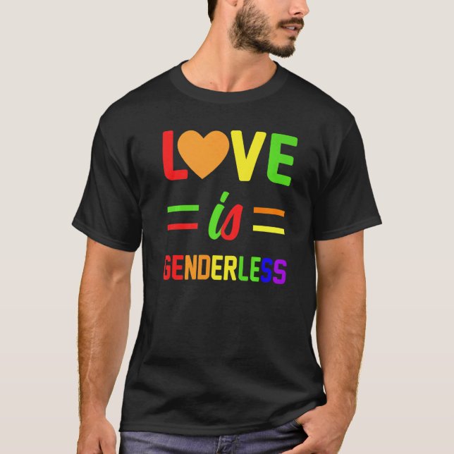 Camiseta El amor es un orgullo LGBT lesbiana gay-bisexual s (Anverso)