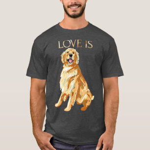 Camiseta El amor es un salvavidas dorado