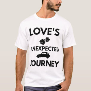 Camiseta El amor es un viaje inesperado.