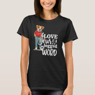 Camiseta El amor es una palabra de cuatro patas-01