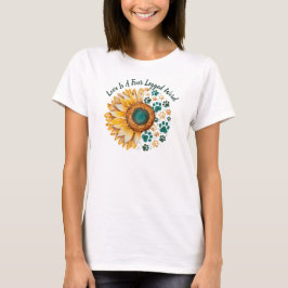 Camiseta El Amor Es Una Palabra De Cuatro Patas, Amante De