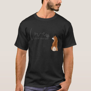 Camiseta El Amor Es Una Palabra De Cuatro Piernas Shiba Inu