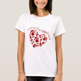 Camiseta El amor es una palabra legged cuatro
