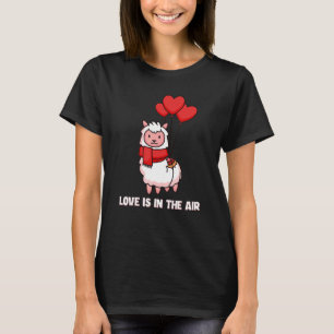 Camiseta El Amor Está En El Aire Llama Vicuna Guanaco Breed