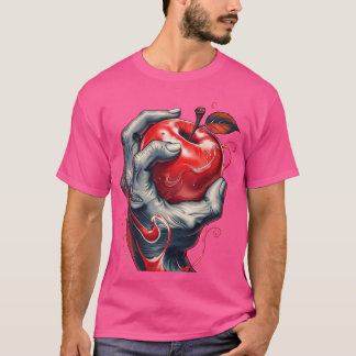 Camiseta El amor está en la brisa: Manzana roja inspirada e