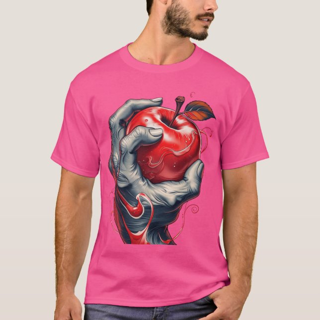 Camiseta El amor está en la brisa: Manzana roja inspirada e (Anverso)