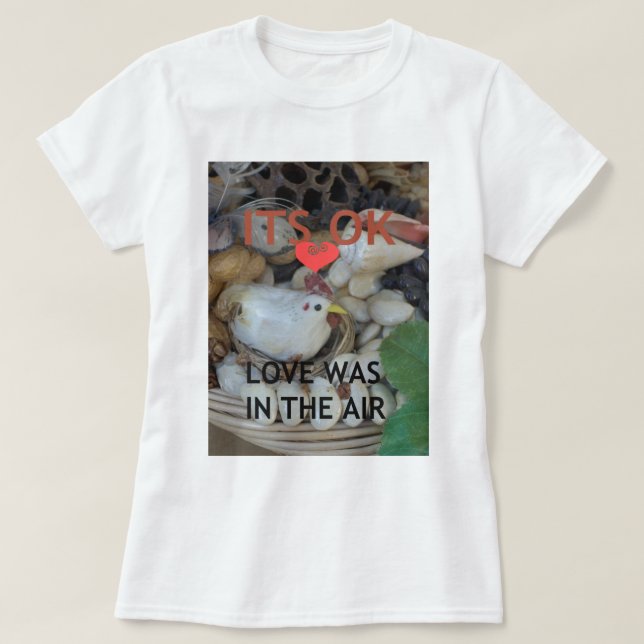 Camiseta El amor estaba en el aire (Diseño del anverso)