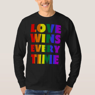 Camiseta El Amor Gana Cada Vez Que La Bandera Arcoiris De L