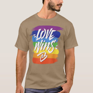 Camiseta El amor gana el Orgullo Gay Lesbiana Orgullo Arcoi