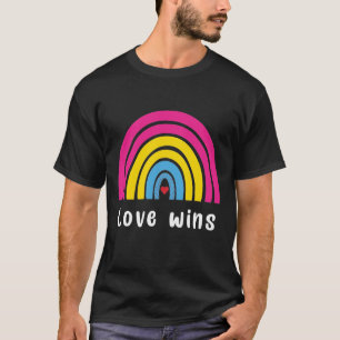 Camiseta El amor gana el orgullo LGBTQ Pansexual