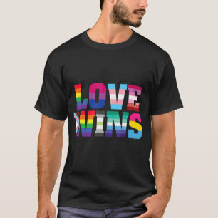 Camiseta El Amor Gana La Bandera Del Arcoiris Lgbt Gay Por