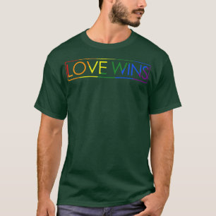 Camiseta El amor gana la bandera del Orgullo Gay El amor LG
