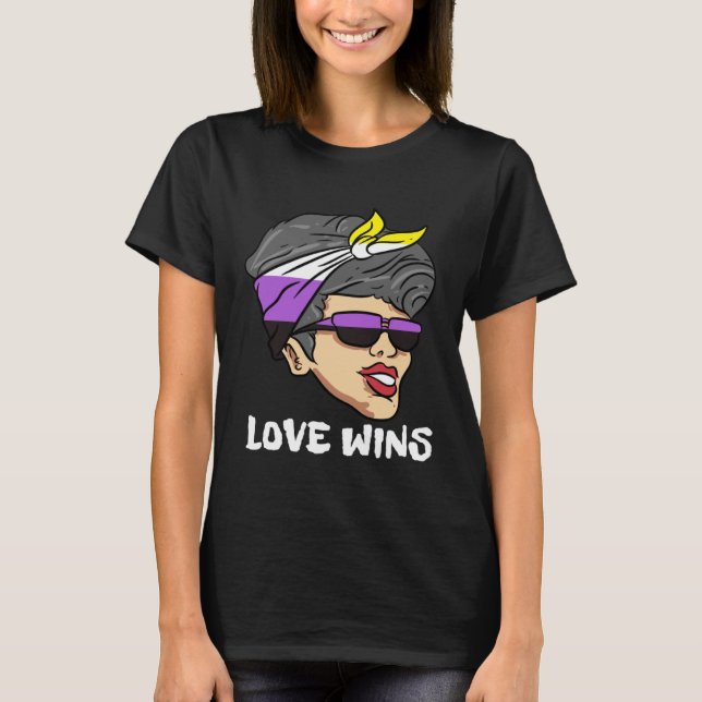 Camiseta El Amor Gana No Binario (Anverso)