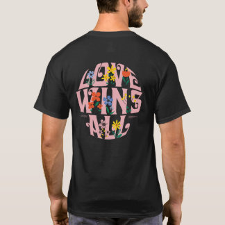Camiseta El amor gana todo el orgullo de David Flo Dark, ga
