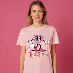 Camiseta El amor gracioso apesta a un corazón atado