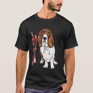 Camiseta El Amor Gracioso Es La Impresión De Mano De Perro 