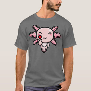 Camiseta el amor gracioso lindo axolotl