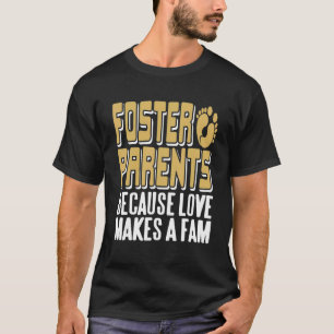 Camiseta El Amor Hace Que Fam Awesome Foster Parents Retro 