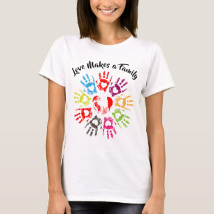 Camiseta El amor hace una familia - la crianza de adopcione