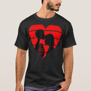 Camiseta El amor loco duele el corazón roto Dolor esqueleto