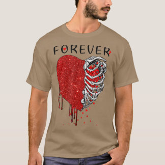 Camiseta El amor loco duele el corazón roto Dolor esqueleto