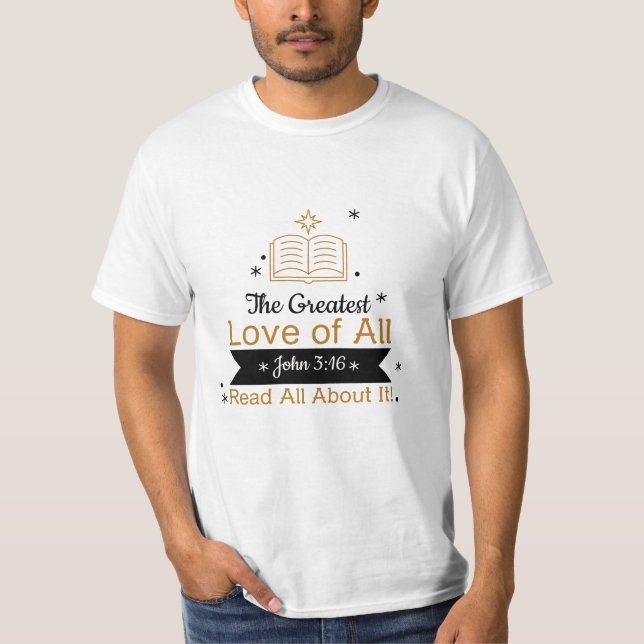 Camiseta El amor más grande de todos (Anverso)