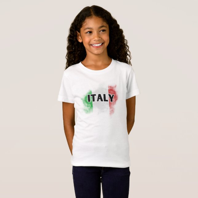 Camiseta El amor moderno Italia Bandera Roma Souvenir (Anverso completo)