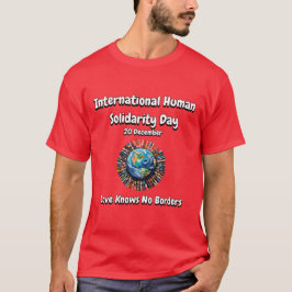 Camiseta El Amor No Conoce Fronteras. Día de la Solidaridad