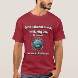 Camiseta El Amor No Conoce Fronteras. Día de la Solidaridad