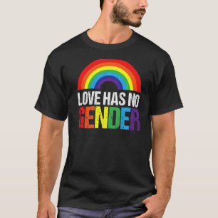 Camiseta El Amor No Conoce Género Para Los Amigos De Lgtb C