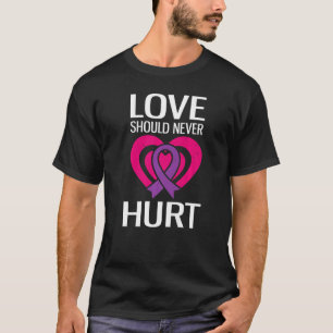 Camiseta El amor no debe dañar nunca el abuso narcisista do