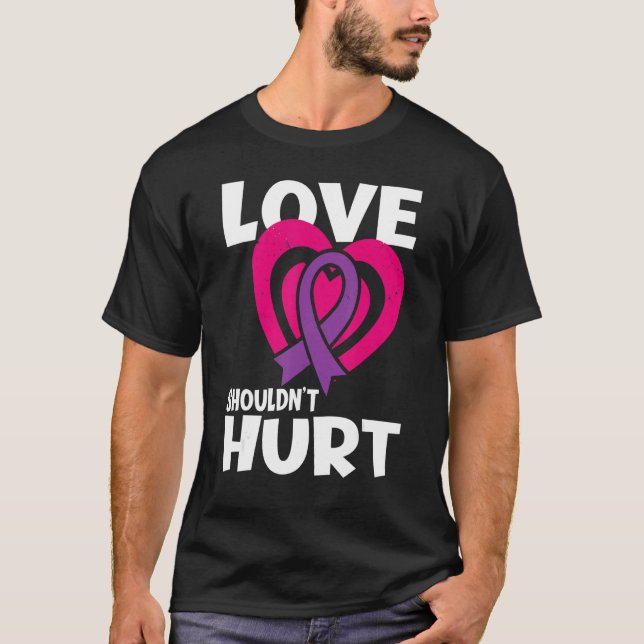 Camiseta El amor no debería herir el abuso narcisista domés (Anverso)