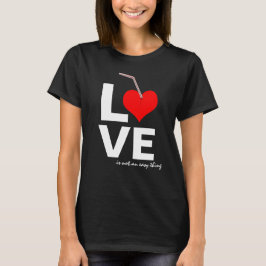 Camiseta El amor no es algo fácil negro