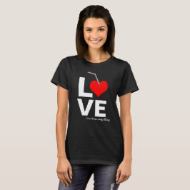 Camiseta El amor no es algo fácil negro