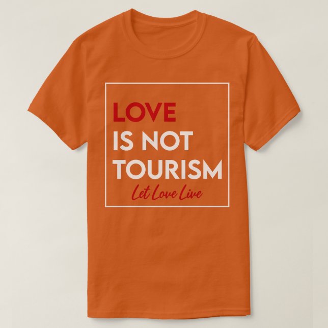Camiseta El amor no es turismo 1 (Diseño del anverso)